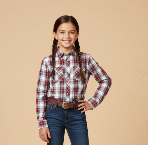 Black Party Frock with Oversized Floral Appliqué and Pleated Shine Finish For Girls